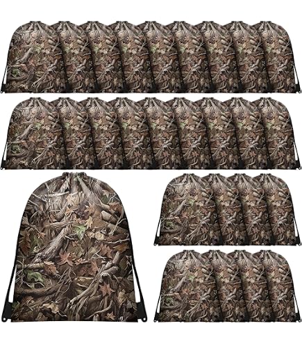 Amazon.com | 24 Pcs Camo Bag Waterproof Camo Drawstring Bags Bulk